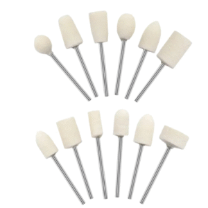 abrasive brush wool buffing bits