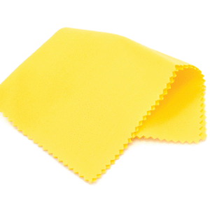 cleaning buffing cloth yellow