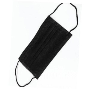 disposable 3 ply face mask black