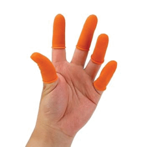 finger cot latex mask orange finger stall