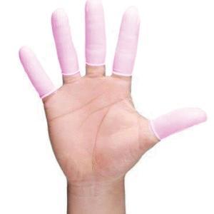 finger cot powderless antistatic pink