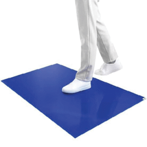 mat curtain sticky mat blue white